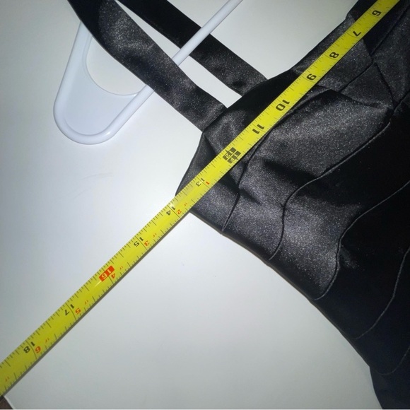 Hailey Logan by Adrianna Papell Black Satin Cut Out Mini Dress - Picture 13 of 16